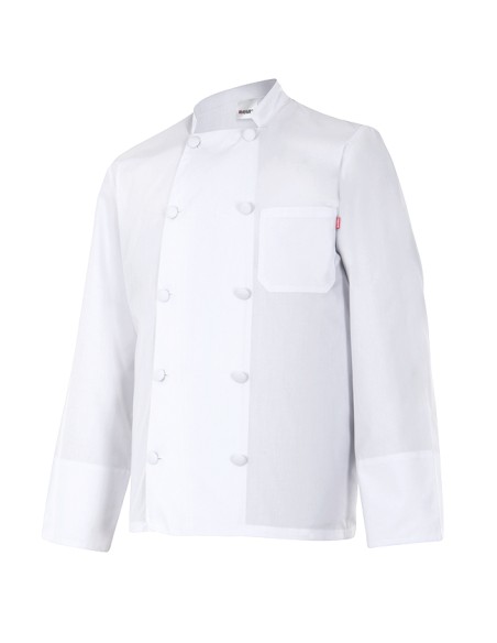 CHAQUETA COCINERO MANGA LARGA. BLANCO TALLA 44-64